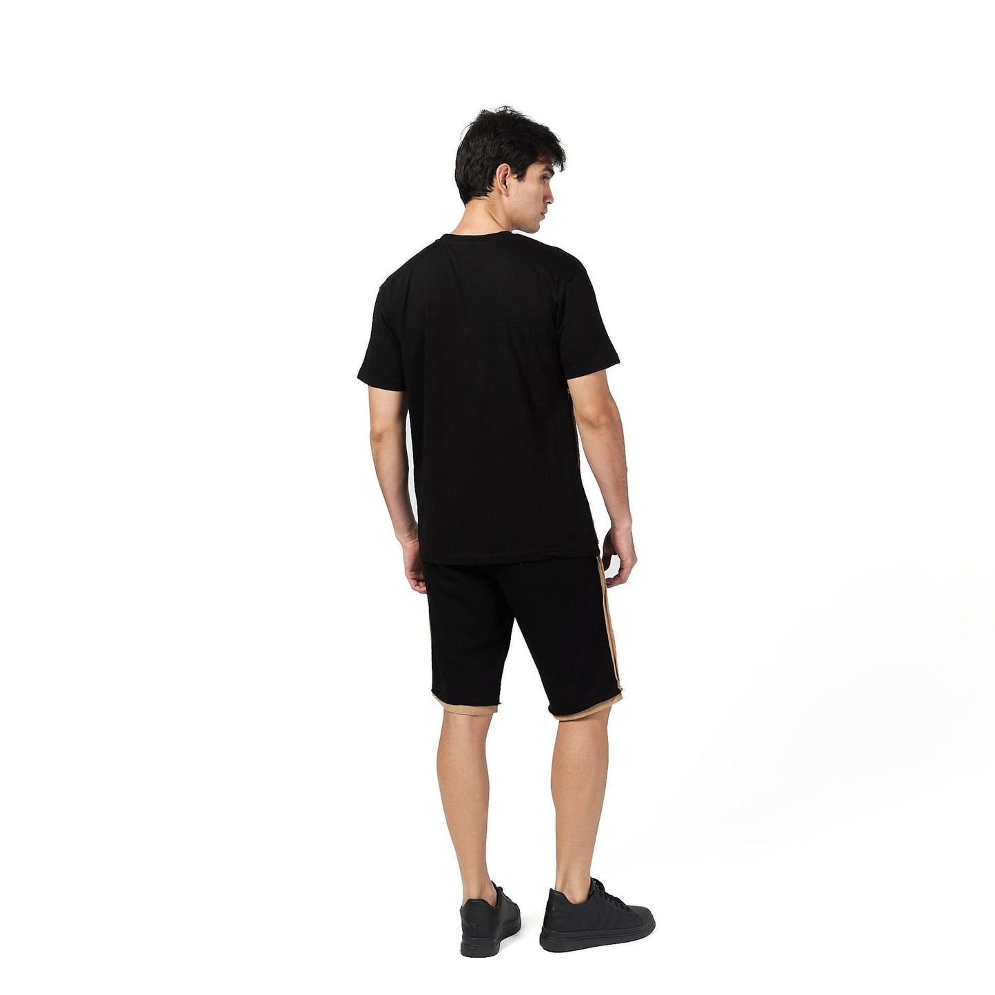 Black brown striped set