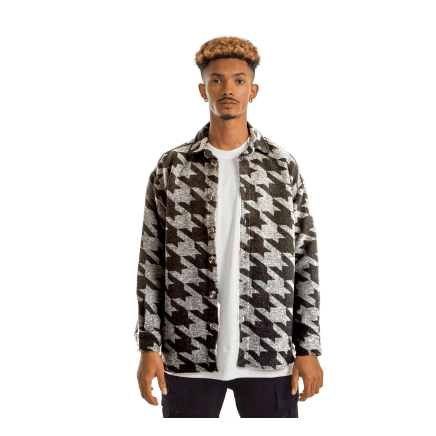 Black, grey Shirt Hexagons Geometric Seamless Patterns