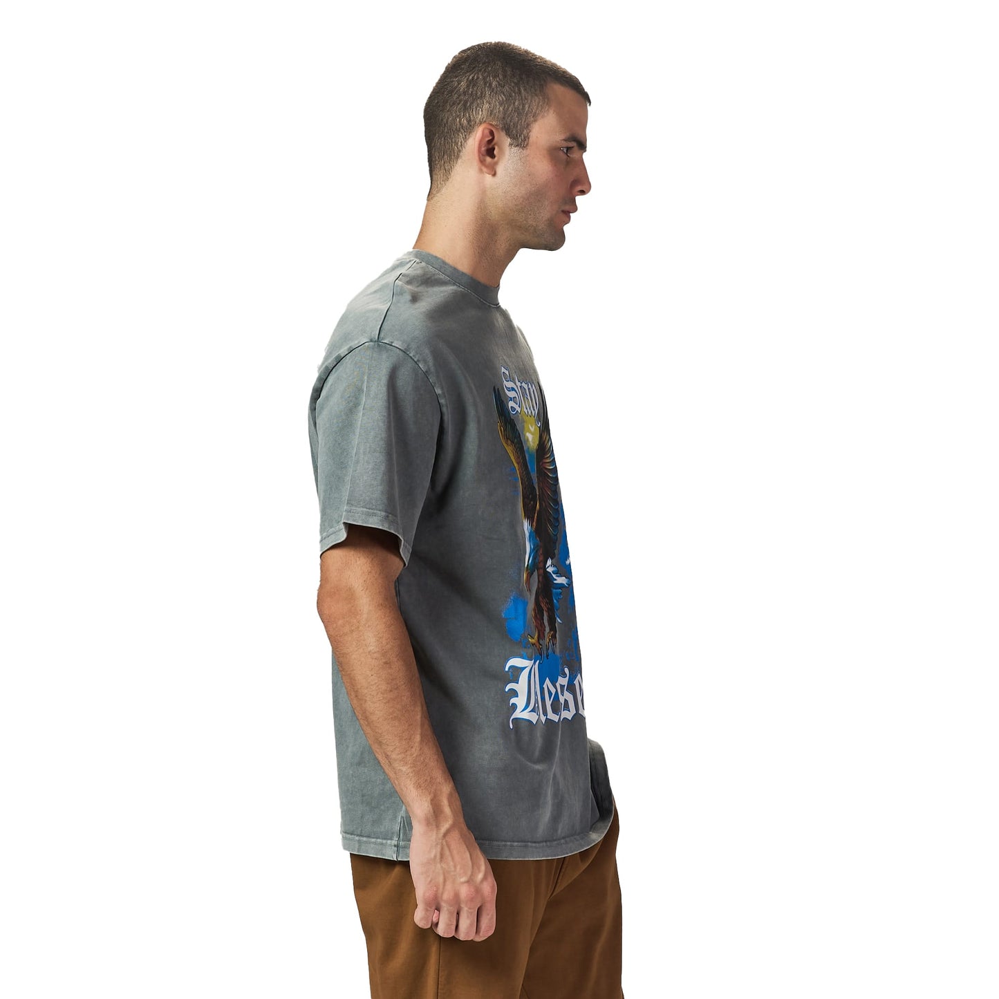 Stay blessed oversized printed t shirt