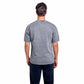 Red flower light grey washed oversized printed t-shirt