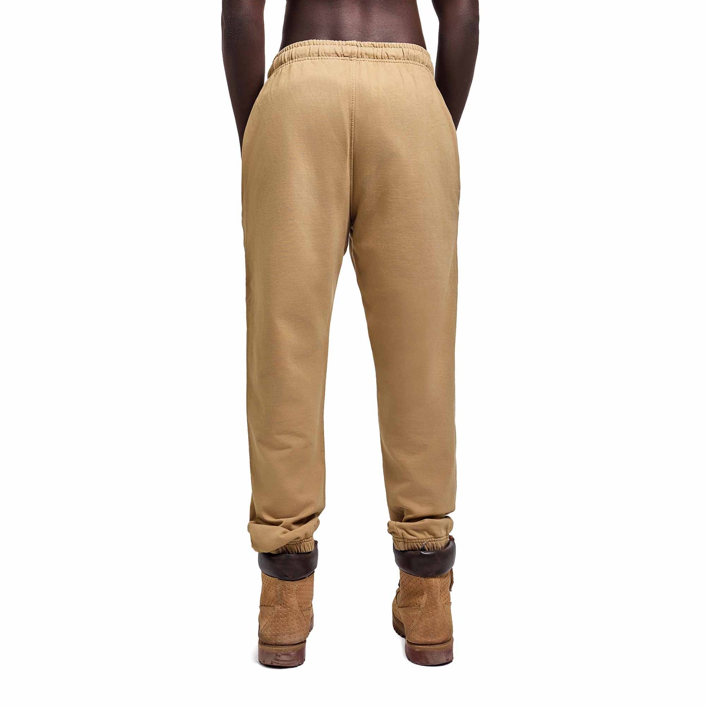 Beige plain sweatpant