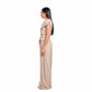 Beige jacquard set