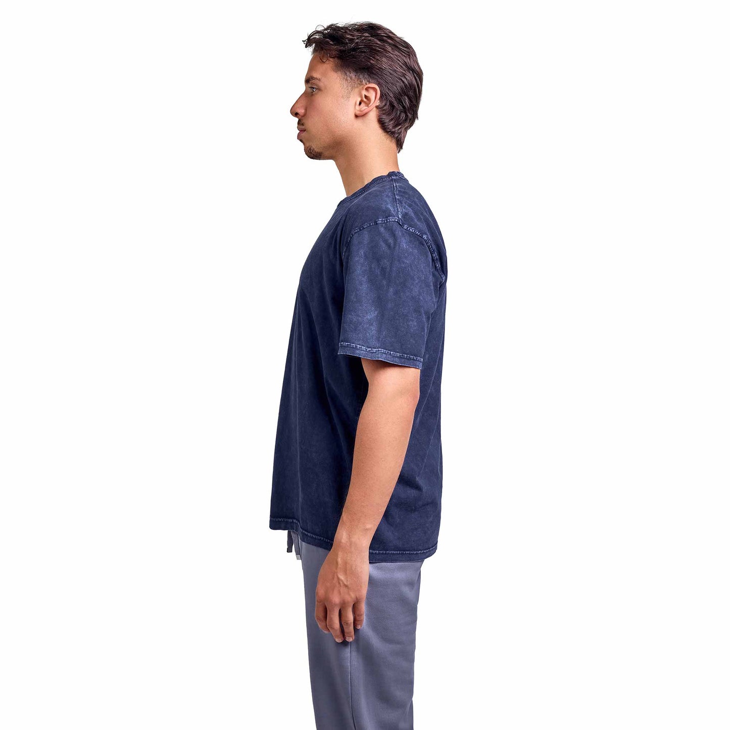 Indigo washed oversized T-shirt