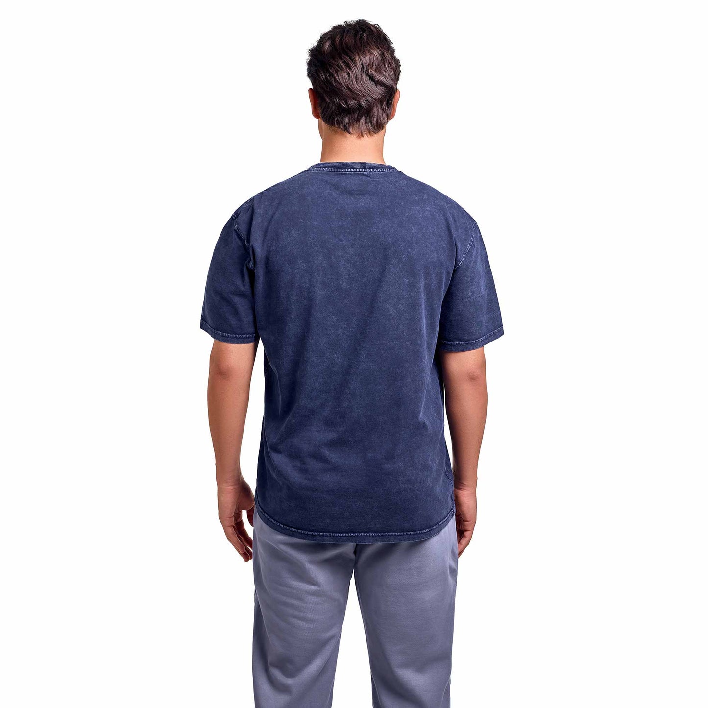 Indigo washed oversized T-shirt