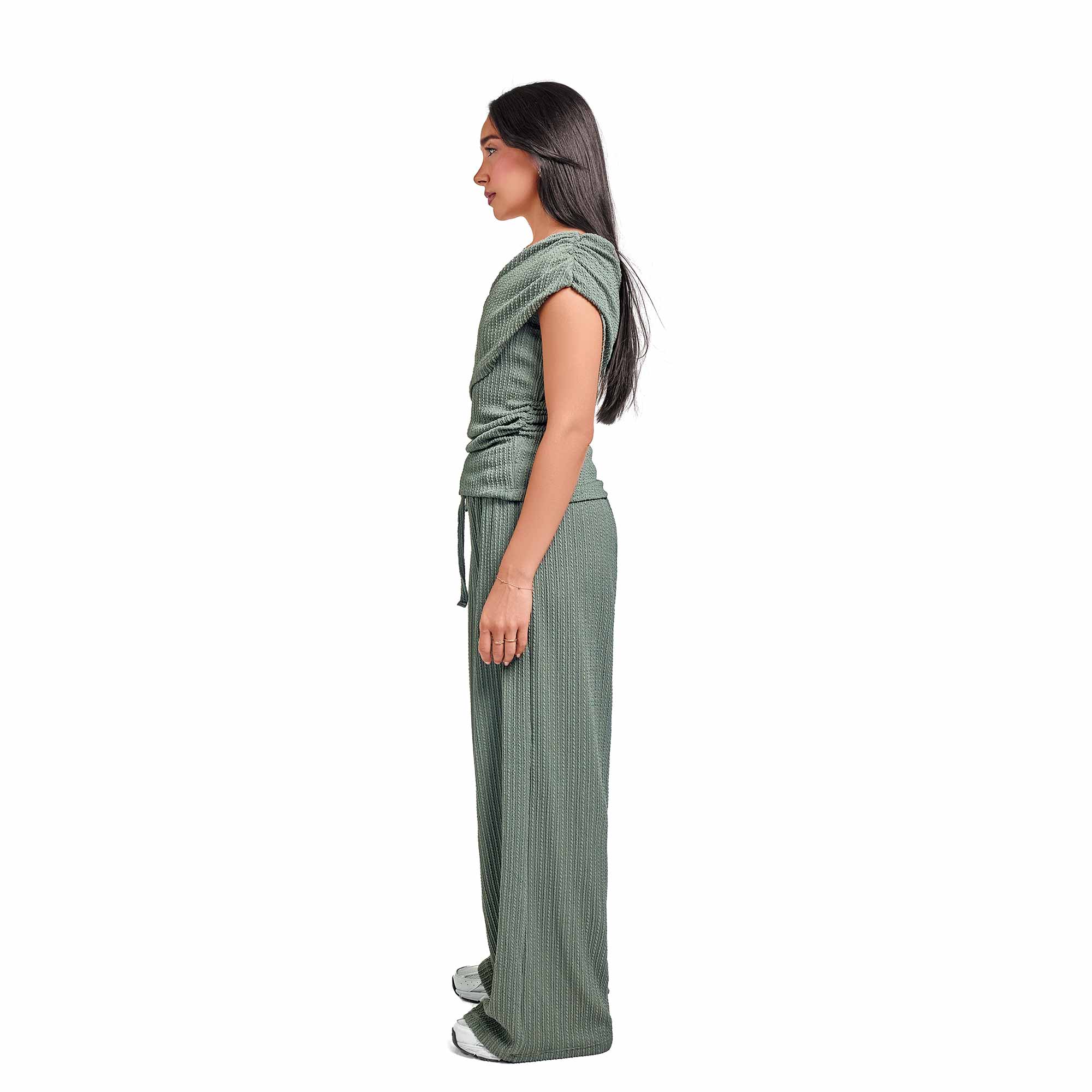 Green jacquard set