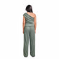 Green jacquard set
