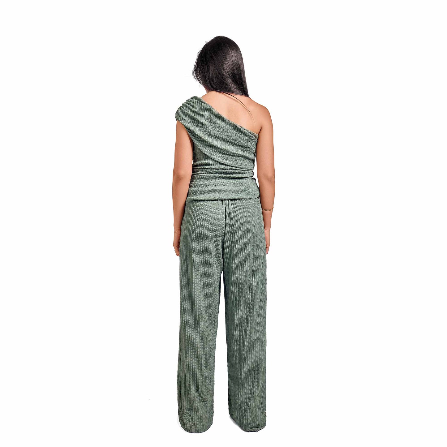 Green jacquard set