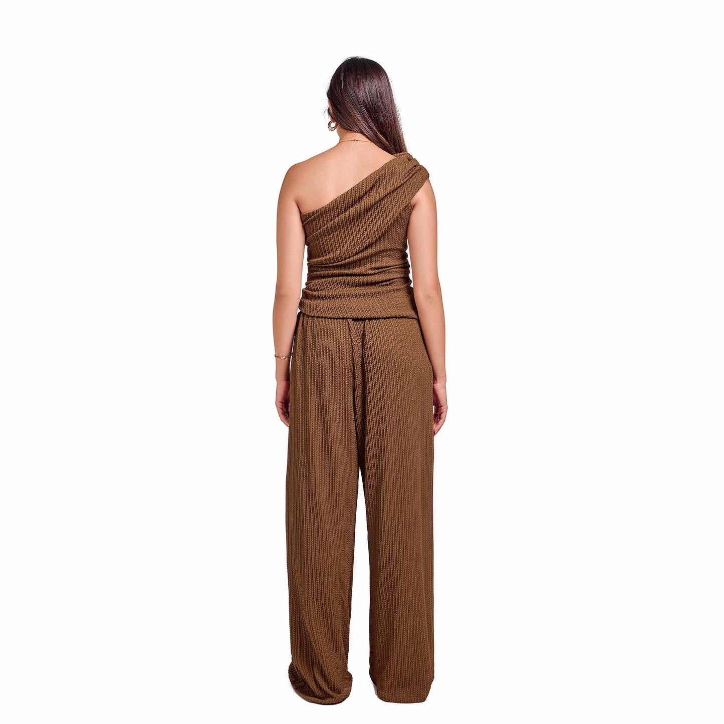 Brown jacquard set