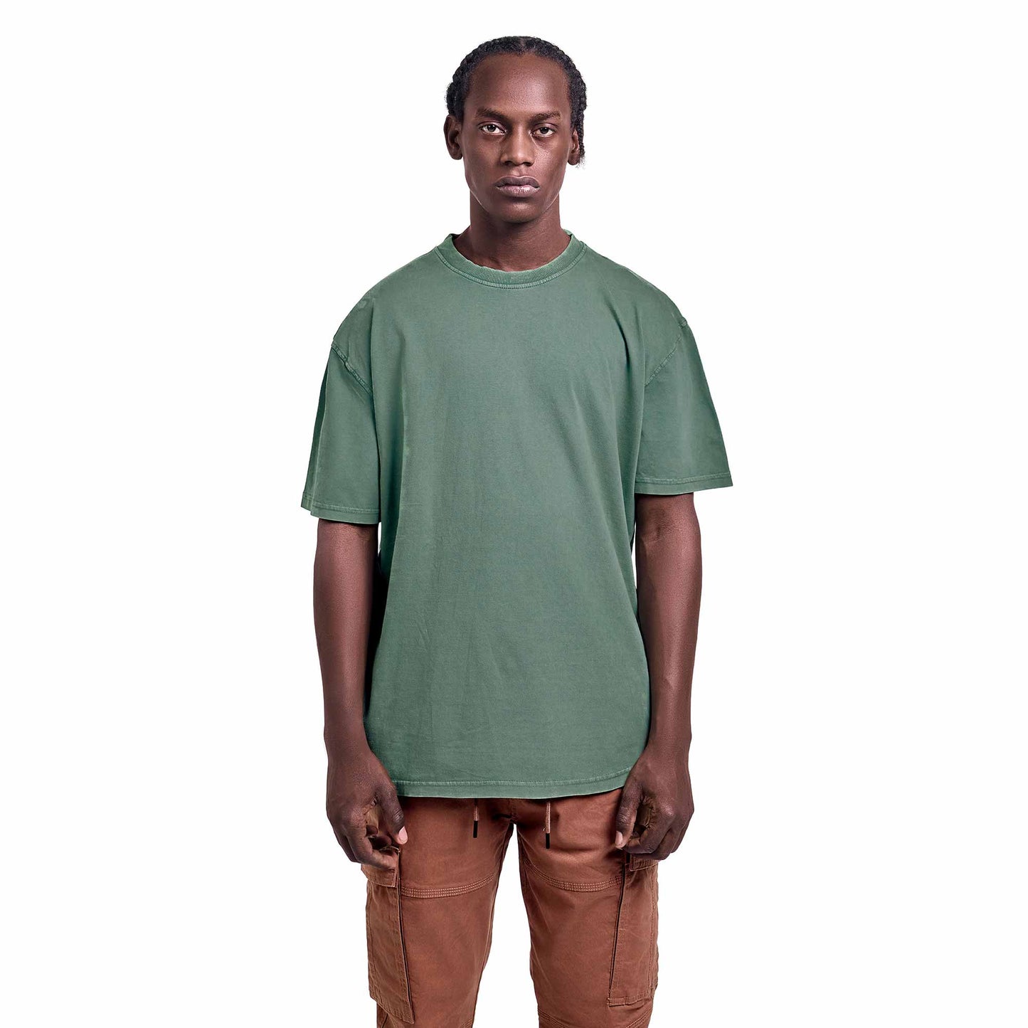 Green washed oversized T-shirt
