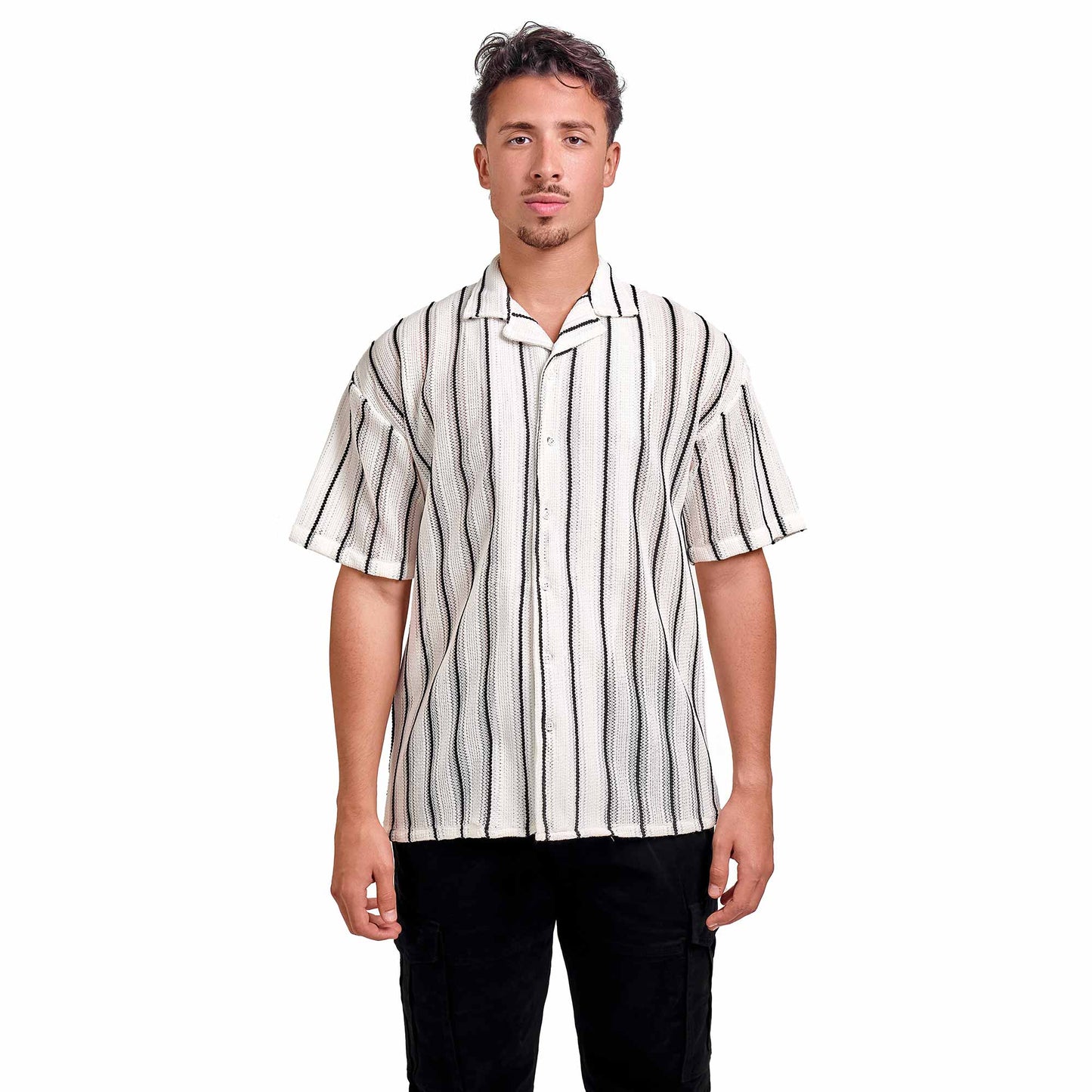White summer net shirt