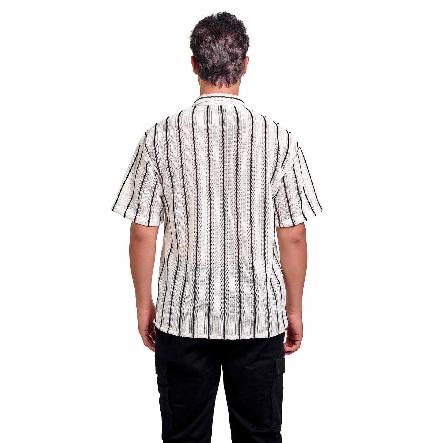 White summer net shirt