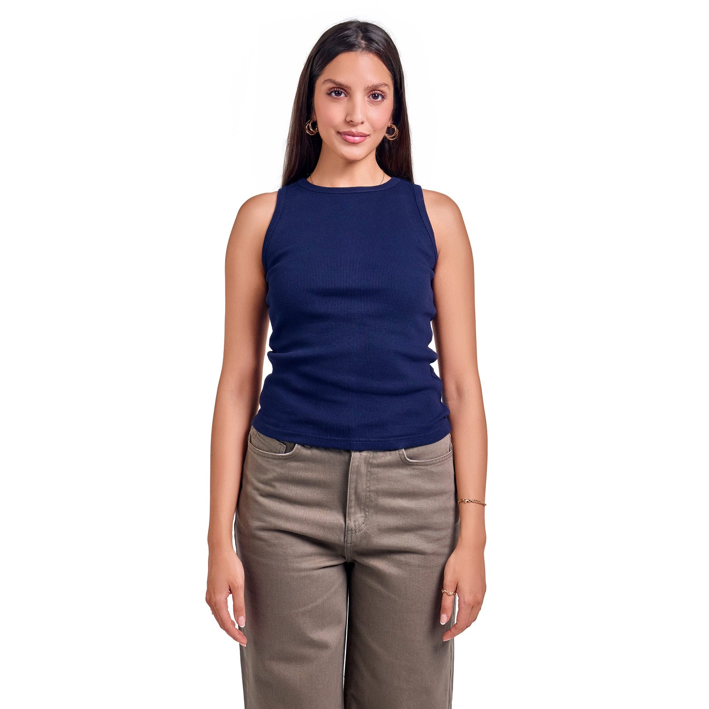 Dark blue sleevless body