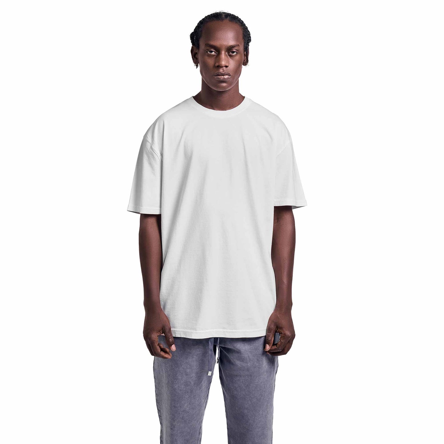 White oversized plain T-shirt