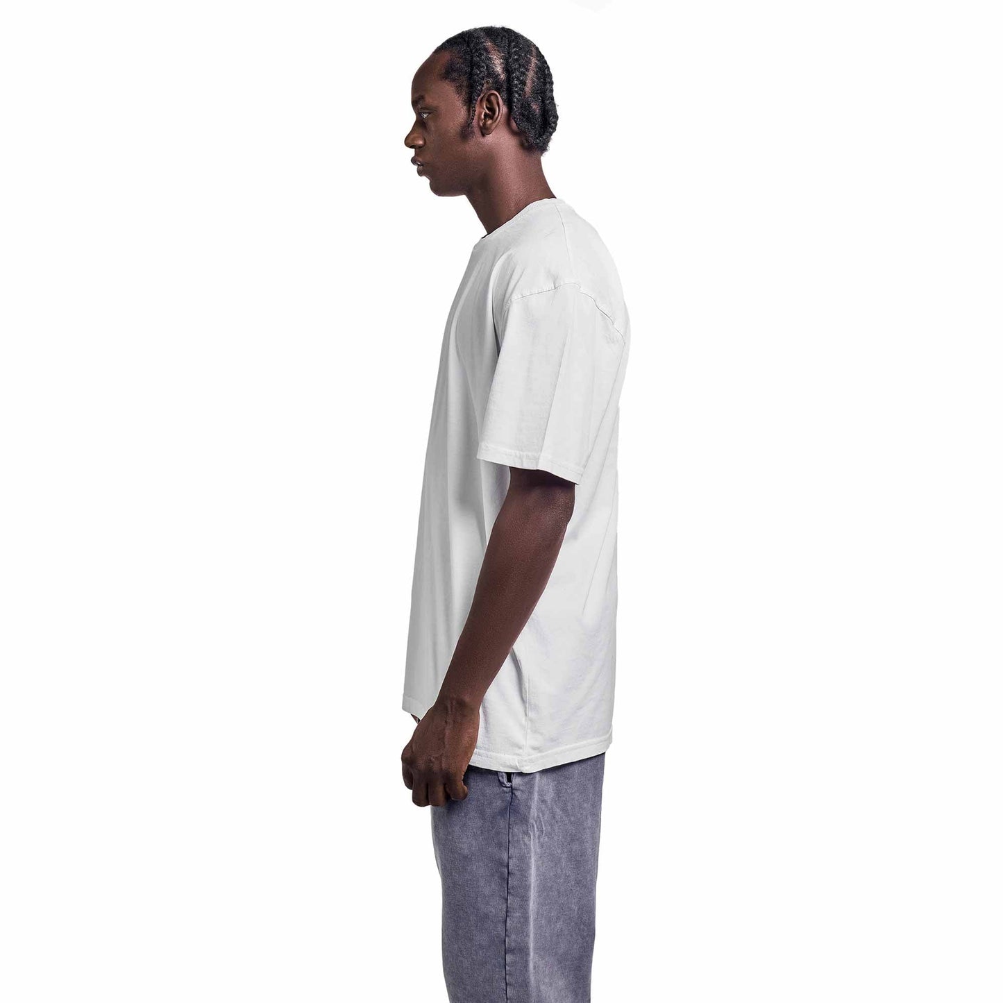 White oversized plain T-shirt