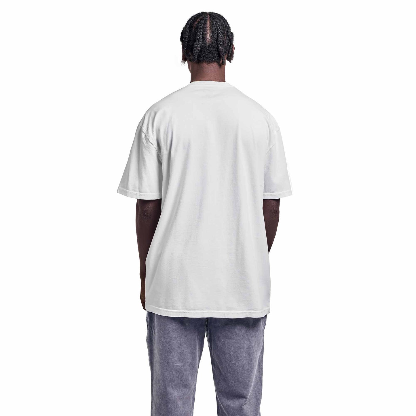 White oversized plain T-shirt
