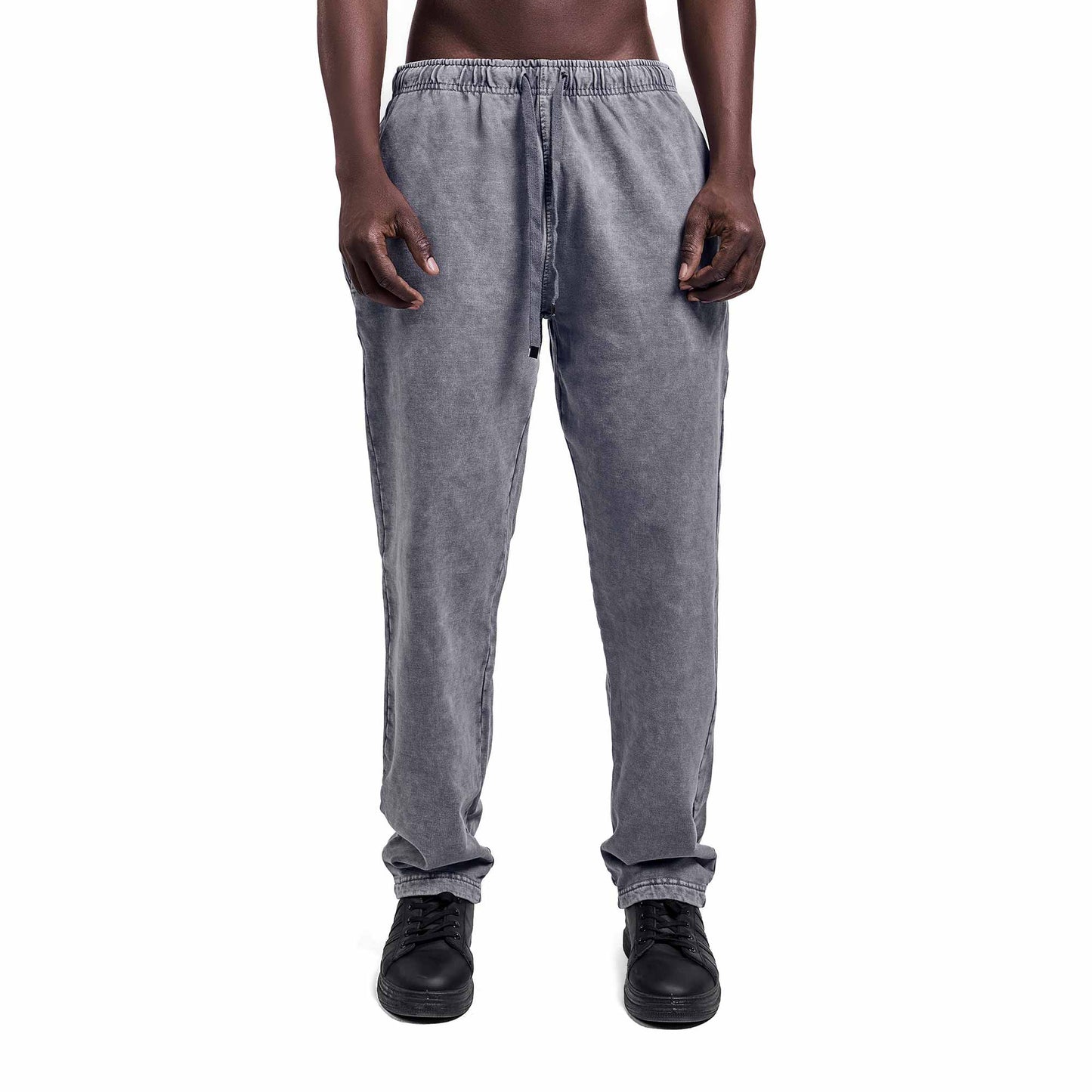Washed grey classic sweatpant