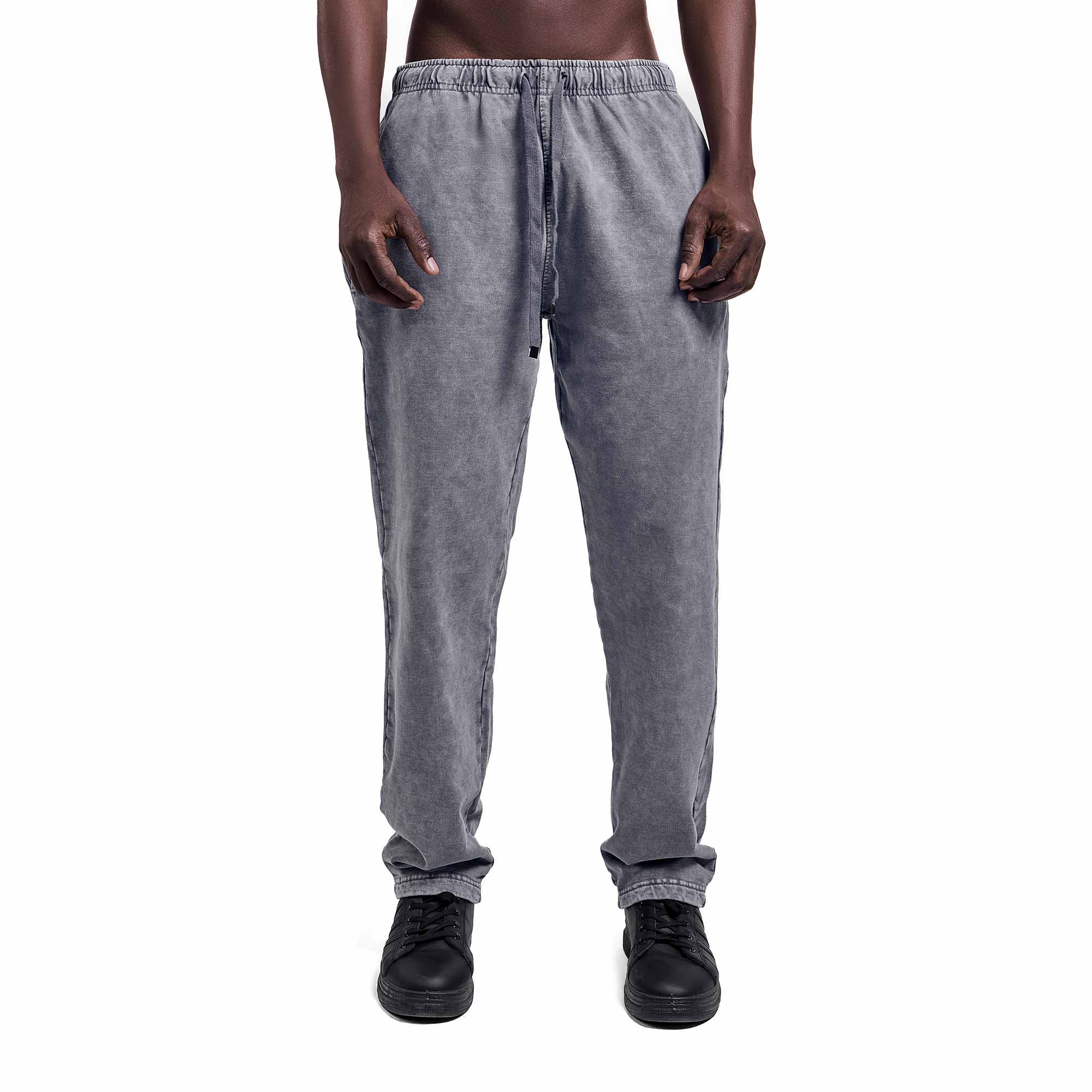 Washed grey classic sweatpant
