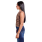 Light brown washed sleevless body