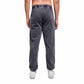 Washed dark grey plain sweatpant