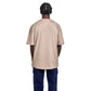 Beige oversized plain T-shirt