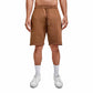 Brown plain short