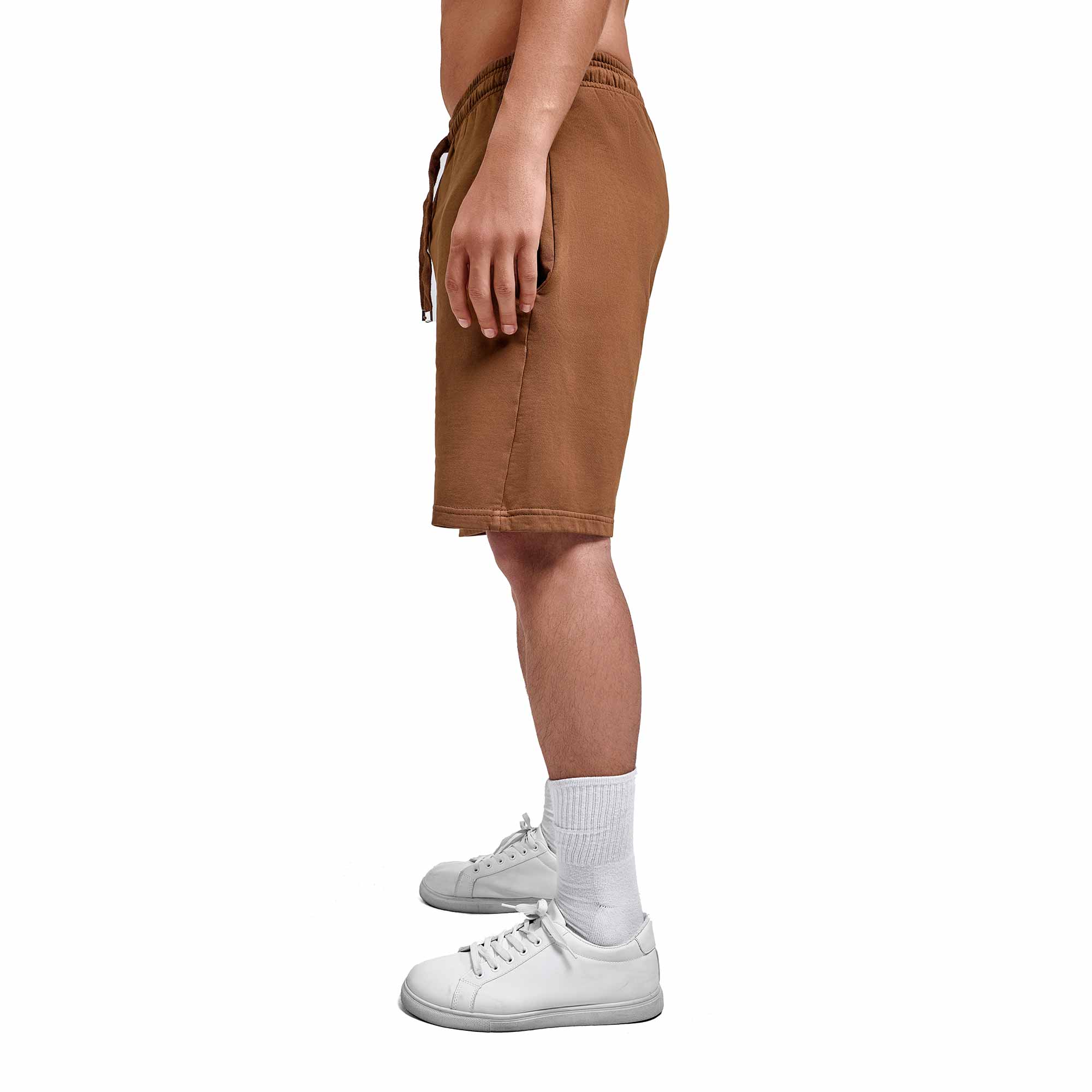 Brown plain short