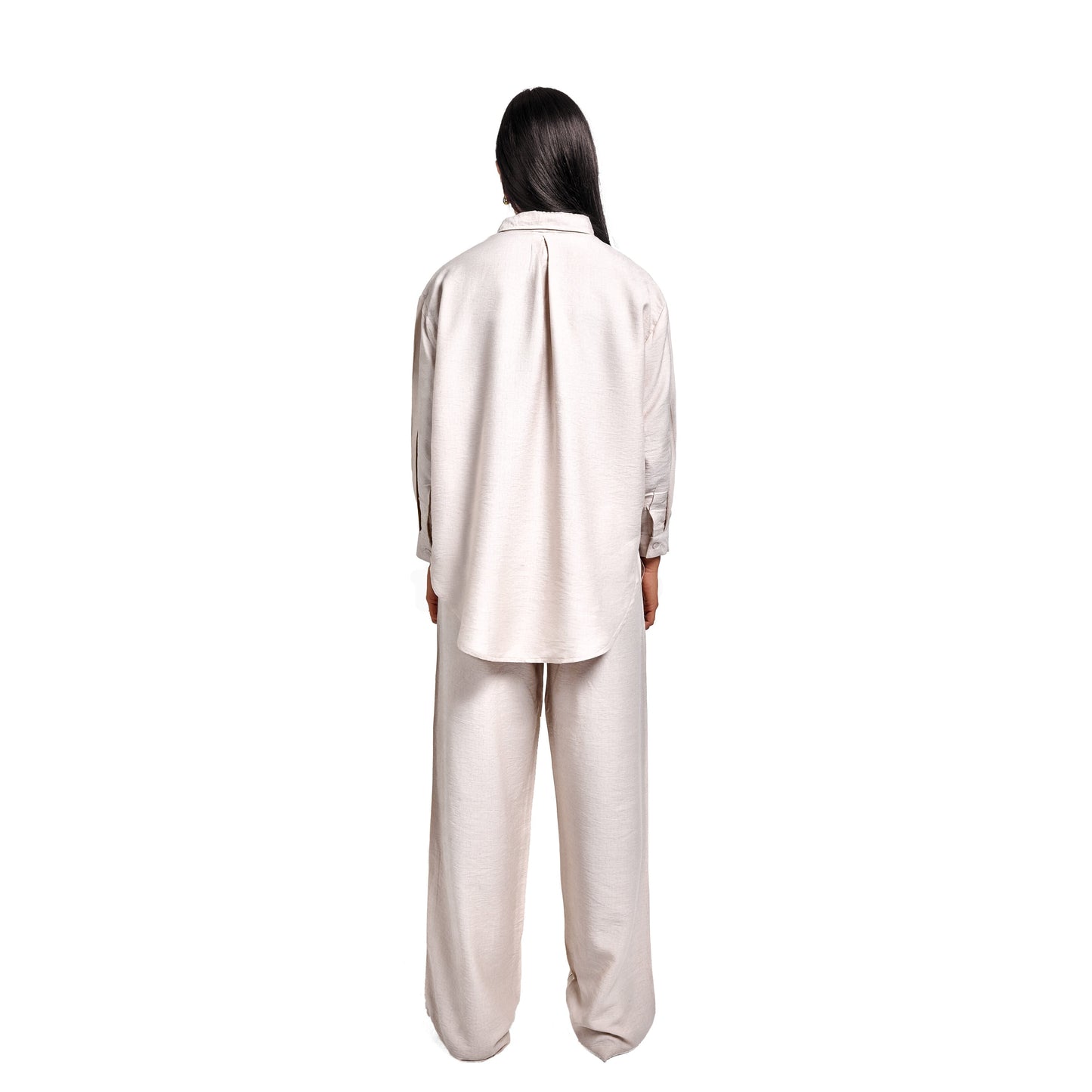 Off white summer linen outfit
