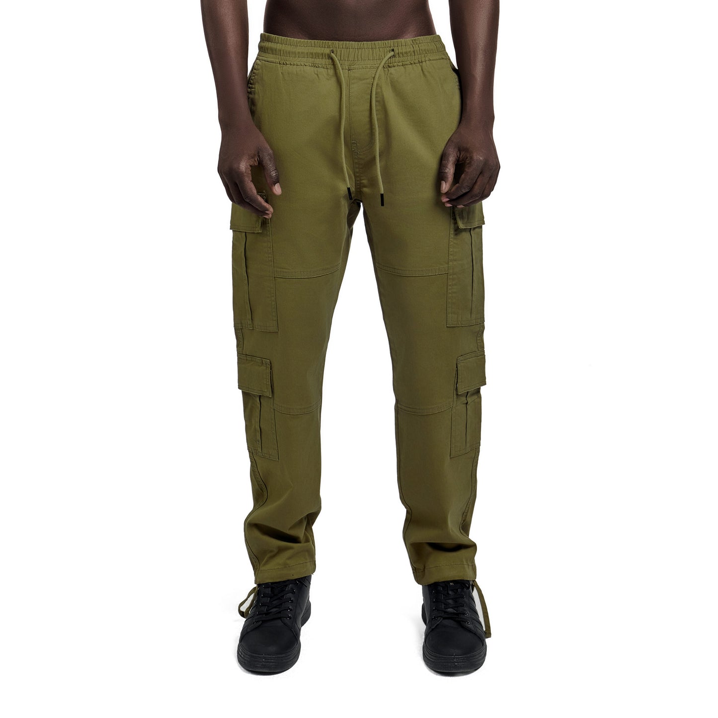 Olive Loose Baggy Cargo
