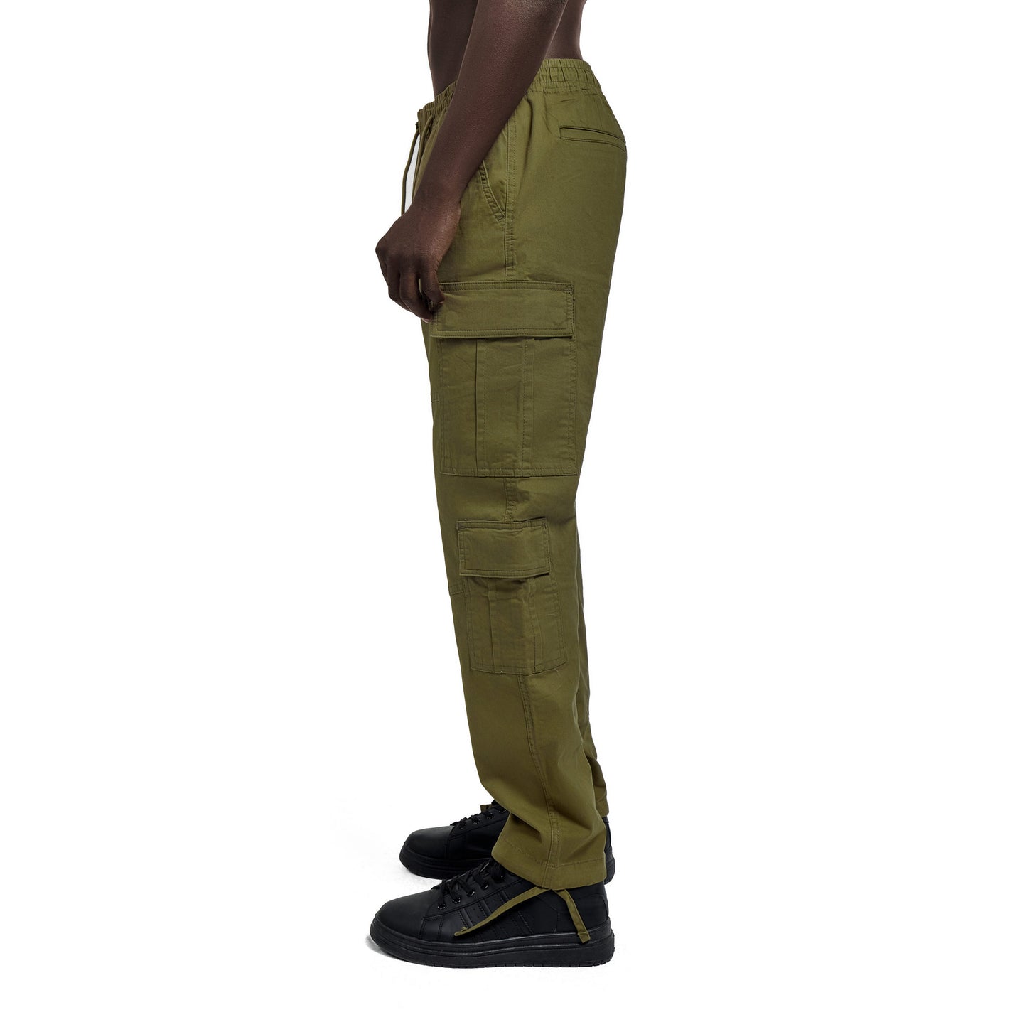 Olive Loose Baggy Cargo