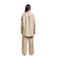 Beige summer linen outfit
