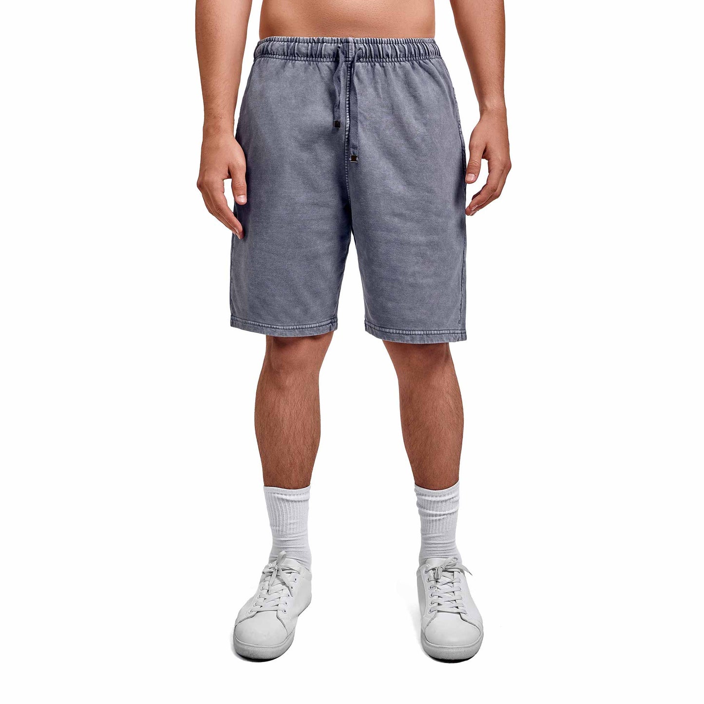 Washed grey plain short