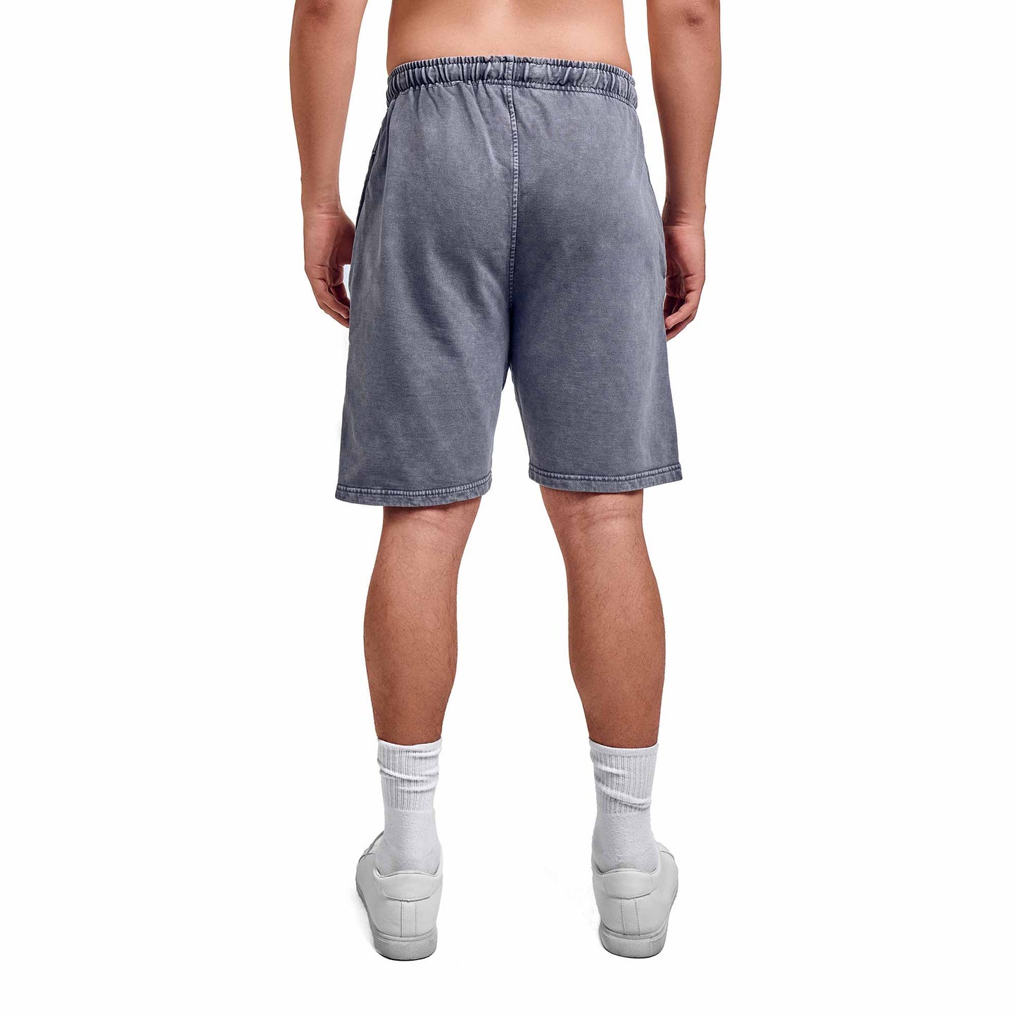Washed grey plain short