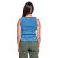 Blue washed sleevless body