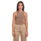 light brown washed sleevless X body