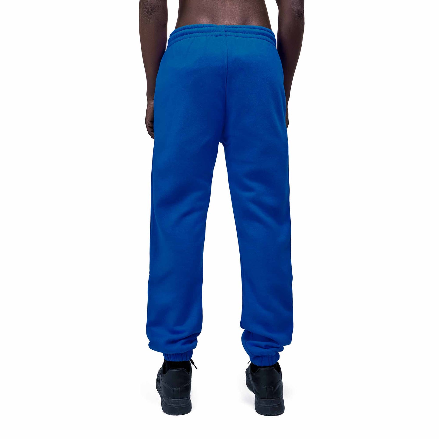 Men Blue Heavy Melton Sweatpant
