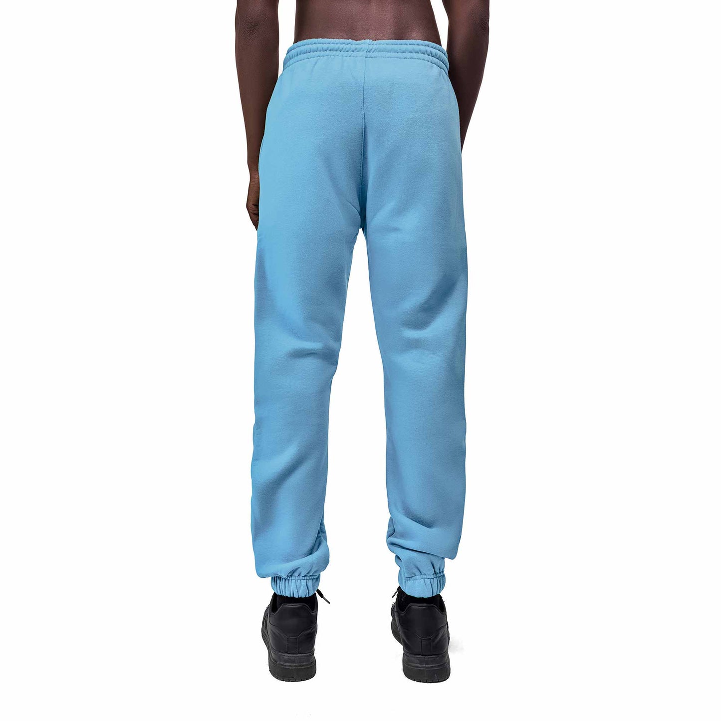 Men sky Blue Heavy Melton Sweatpant