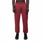 Men Burgundy Heavy Melton Sweatpant