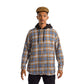 Vintage Hoodia Caro Plaid Jacket Blue Beige