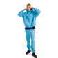 Men Sky blue Melton Plain Hoodies set