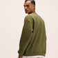 Olive sweatshirt for men