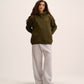 Olive hoodie for women