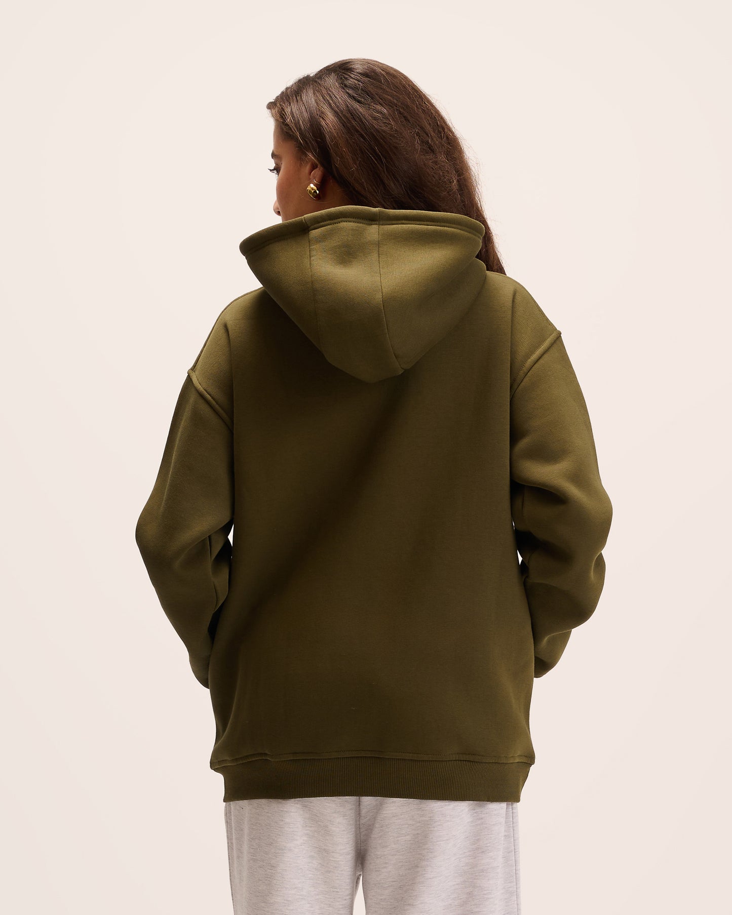 Olive hoodie for women