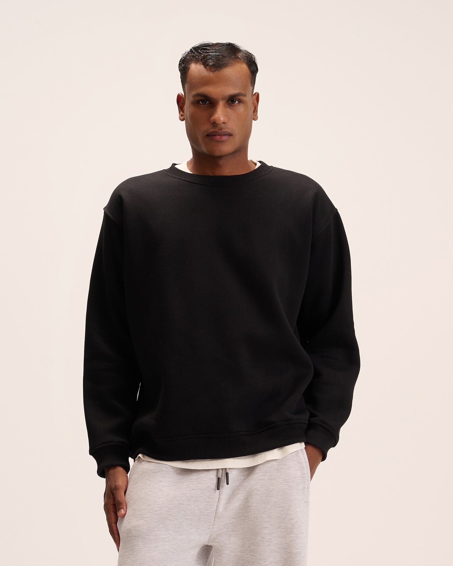 Black sweatshirt for men