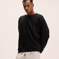 Black sweatshirt for men