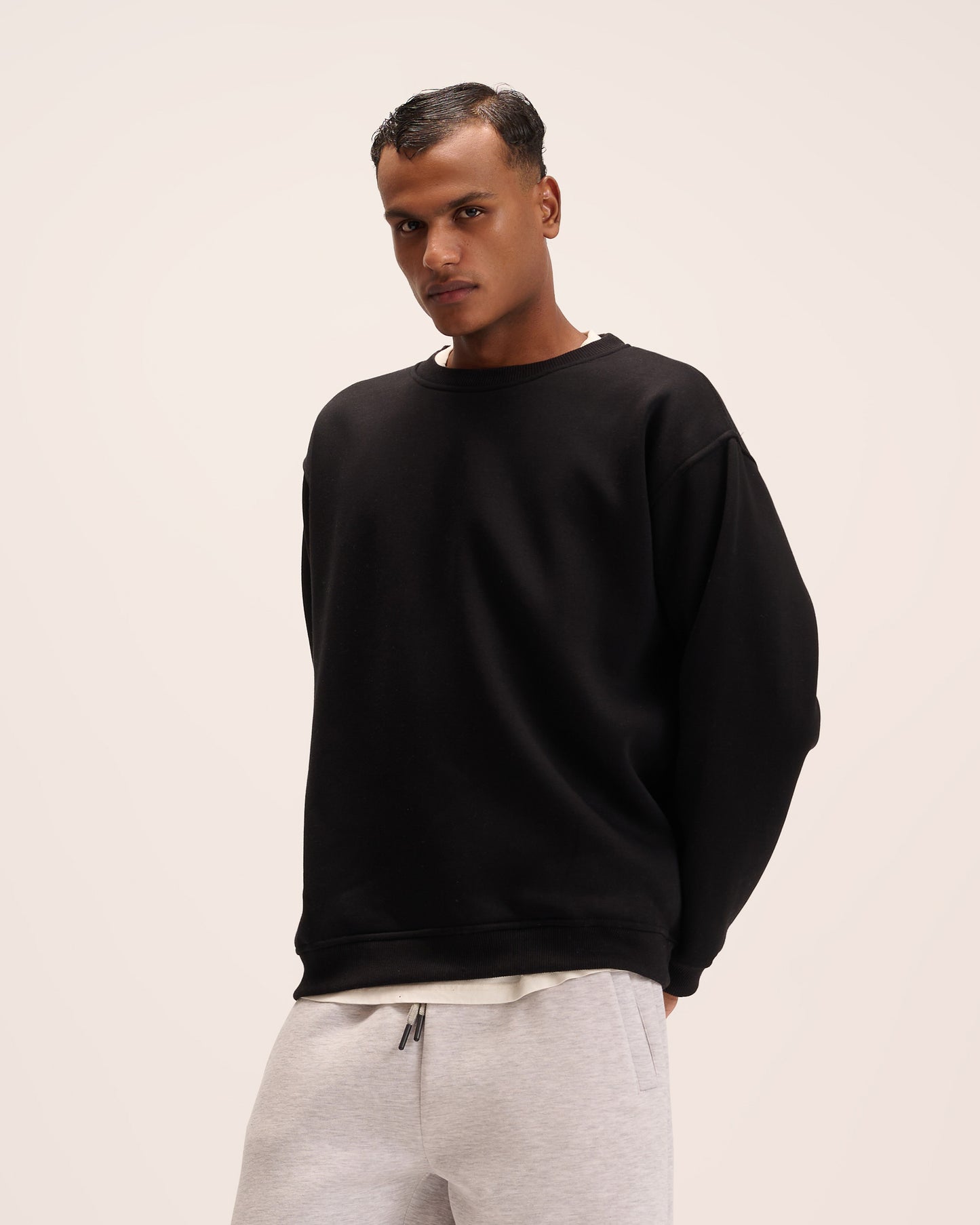 Black sweatshirt for men