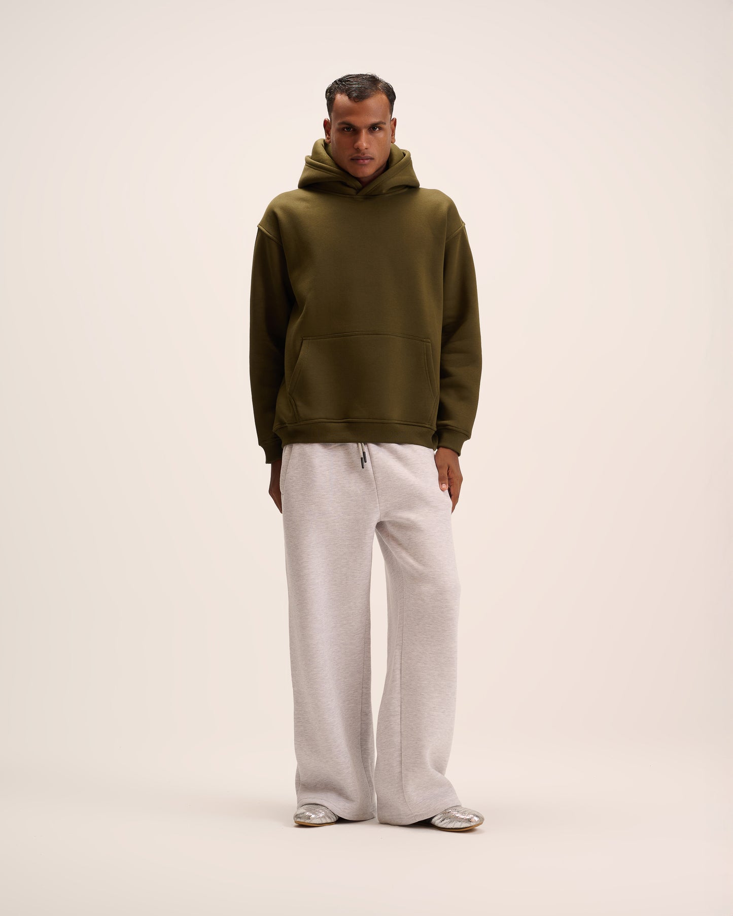 Olive hoodie for men