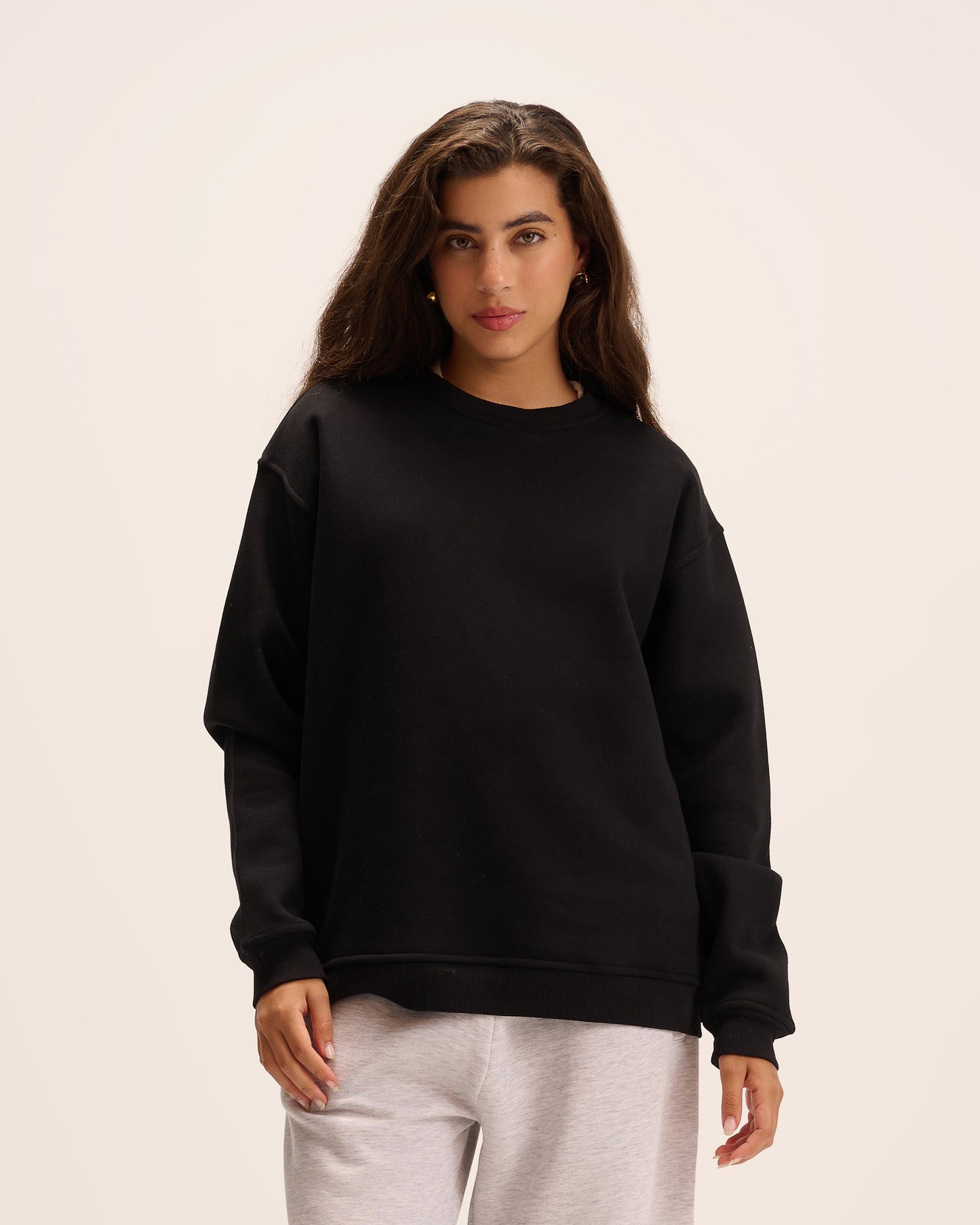 Black sweatshirt for women