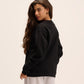 Black sweatshirt for women