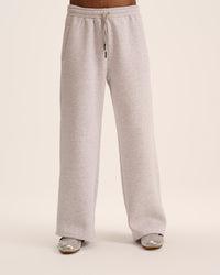 Grey wide leg sweatpant for men