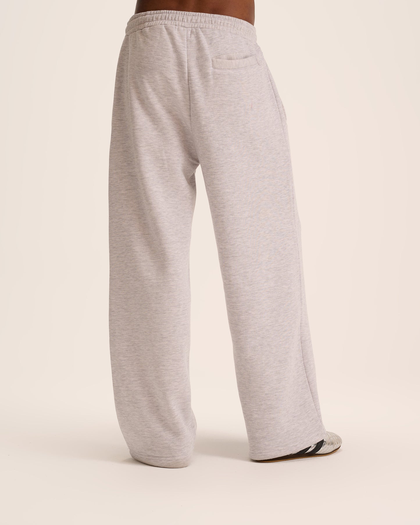 Grey wide leg sweatpant for men